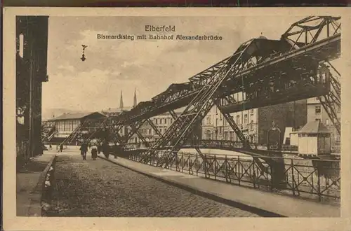 Elberfeld Wuppertal Bismarcksteg Bahnhof Alexanderbruecke / Wuppertal /Wuppertal Stadtkreis