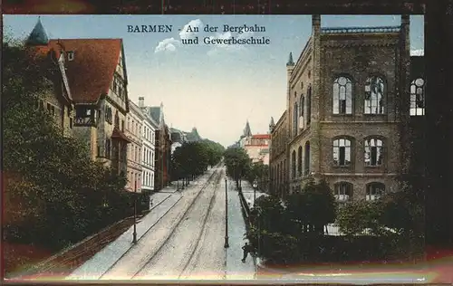 Barmen Wuppertal An der Bergbahn Gewerbeschule Kat. Wuppertal