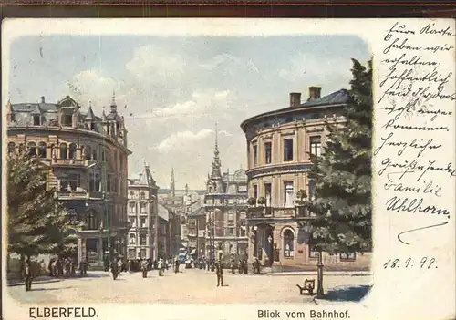 Elberfeld Wuppertal Blick vom Bahnhof / Wuppertal /Wuppertal Stadtkreis
