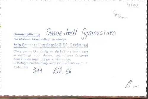 Sennestadt Gymnasium Kat. Bielefeld