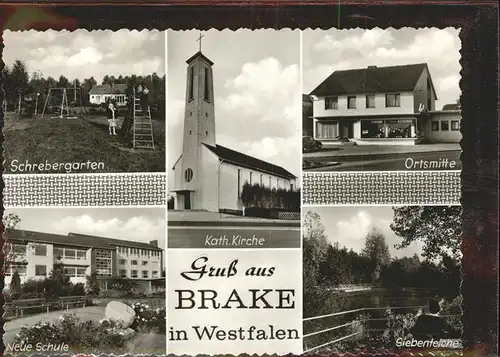 dd03165 Brake Westfalen Schrebergarten Neue Schule Siebenteiche Kategorie. Bielefeld Alte Ansichtskarten