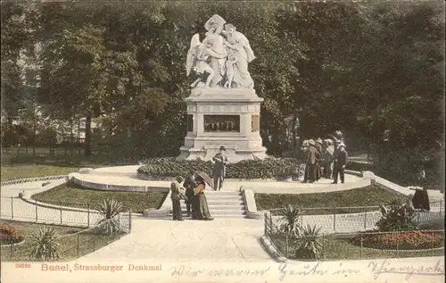 Basel BS Strassburger Denkmal Kat. Basel