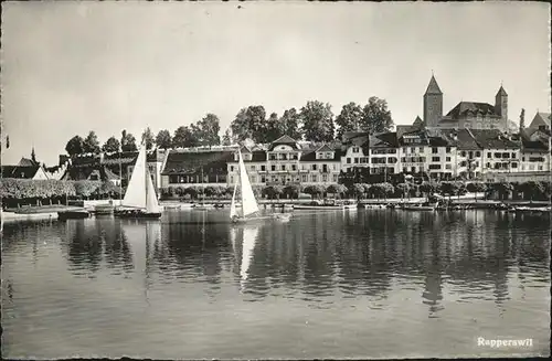 Rapperswil SG Segelboote Schloss / Rapperswil SG /Bz. See-Gaster