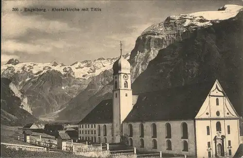 Engelberg OW Klosterkiche Titlis Kat. Engelberg