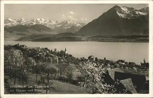 Hilterfingen Thunersee Niesen Bluemlisalp / Hilterfingen /Bz. Thun