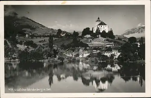 Werdenberg Staedtchen See Kat. Werdenberg