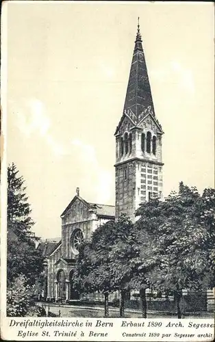 Bern BE Dreifaltigkeitskriche 1890 Kat. Bern