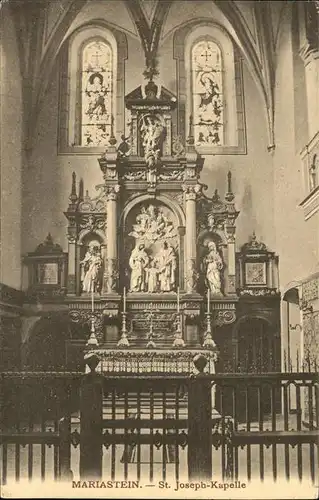 Mariastein SO St. Joseph Kapelle Altar Kat. Mariastein
