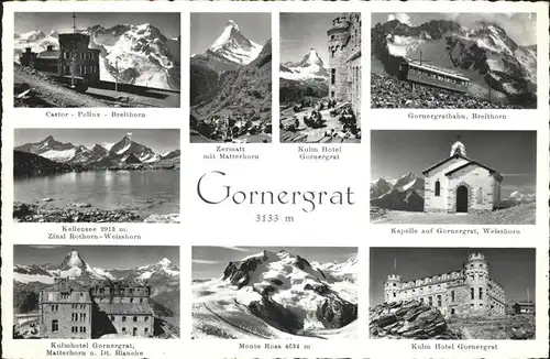 Gornergrat Zermatt Gornergratbahn Breithorn Weisshorn Monte Rosa / Gornergrat /Rg. Zermatt