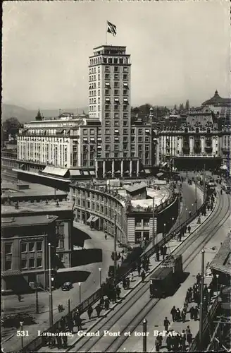 Lausanne VD Grand Pont Bel Air Strassenbahn / Lausanne /Bz. Lausanne City