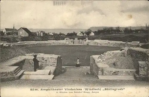 Windisch AG Vindonissa Roem. Amphitheater Baerlisgrueb Kat. Windisch