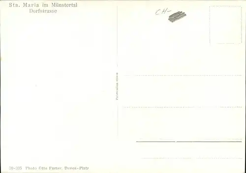 Sta Maria Muestair Dorfstrasse Kat. Sta Maria Muestair
