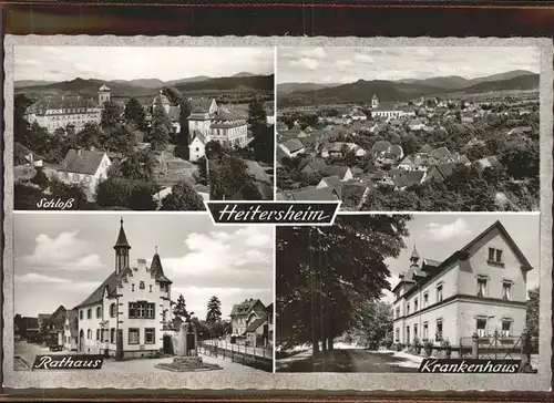 Heitersheim Schloss Rathaus Krankenhaus Kat. Heitersheim