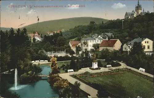 Koenigstein Taunus Herzog Adolf Anlage Villa Andrae Kat. Koenigstein im Taunus