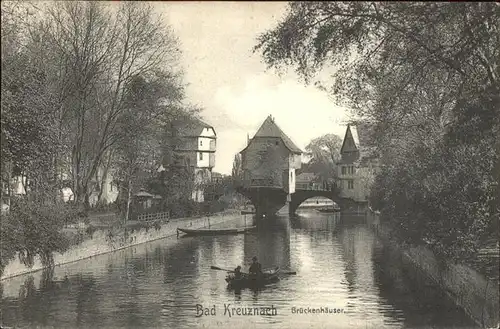 Bad Kreuznach Brueckenhaeuser Ruderboot Kat. Bad Kreuznach