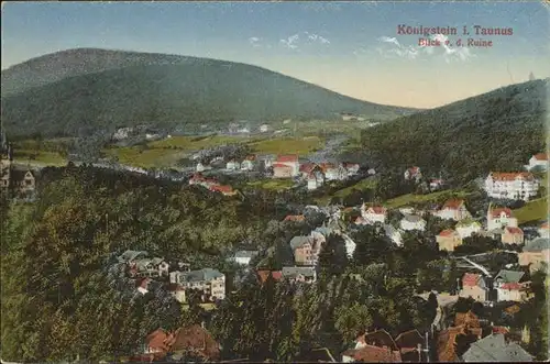 Koenigstein Taunus Blick von Ruine Kat. Koenigstein im Taunus