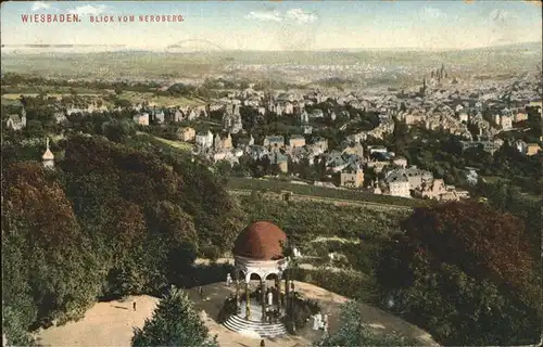 Wiesbaden Blick vom Neroberg Kat. Wiesbaden