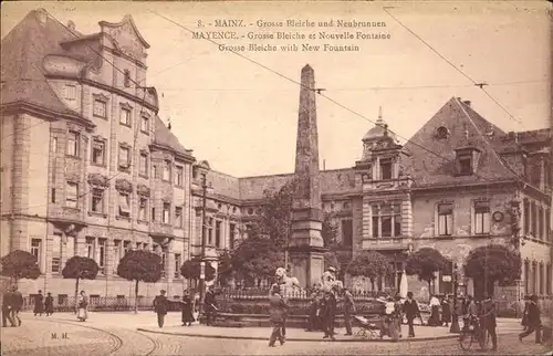 Mainz Rhein Grosse Bleiche Neubrunnen / Mainz Rhein /Mainz Stadtkreis