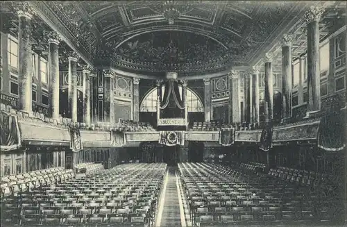 Wiesbaden Neues Kurhaus Grosser Konzertsaal mit Kaiserglocke Kat. Wiesbaden