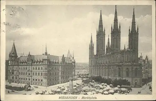 Wiesbaden Marktplatz Kat. Wiesbaden