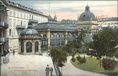 Wiesbaden Kochbrunnen Hotel Rose Kat. Wiesbaden