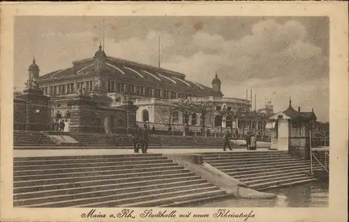 Mainz Rhein Stadthalle Neue Rheinstrasse Treppe / Mainz Rhein /Mainz Stadtkreis