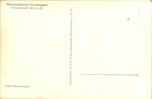 Freudenstadt Schwarzwald Baerenschloesschen Kat. Freudenstadt