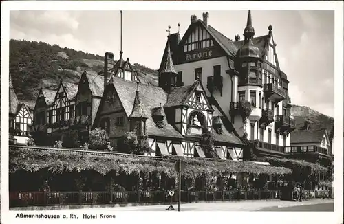 Assmannshausen Hotel Kronen / Ruedesheim am Rhein /