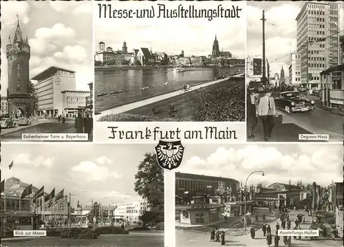 Frankfurt Main Messe  und Ausstellungsstadt Eschenheimer Turm Degussa Haus Messe  Kat. Frankfurt am Main