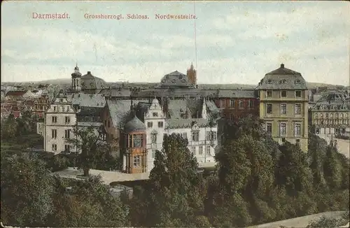 Darmstadt Schloss Nordwestseite Kat. Darmstadt