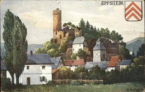 Eppstein Taunus Kuenstlerkarte Rothgeb Kat. Eppstein