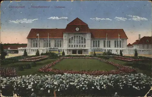 Bahnhof Darmstadt Ostseite Strassenbahn Kat. Eisenbahn