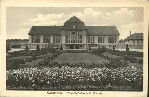 Bahnhof Darmstadt Ostfacade Kat. Eisenbahn