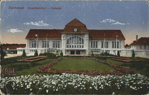 Strassenbahn Darmstadt Hauptbahnhof Ostseite Kat. Strassenbahn