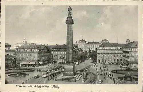 Strassenbahn Darmstadt A.H. Platz Kat. Strassenbahn