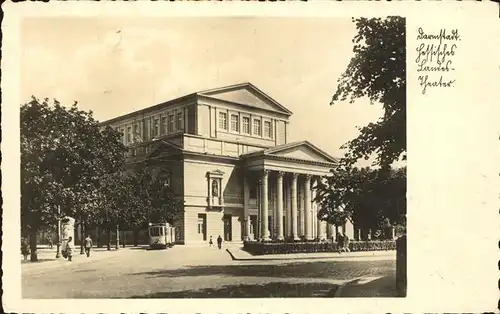 Strassenbahn Darmstadt Landestheater Kat. Strassenbahn