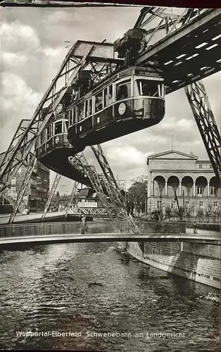 Schwebebahn Wuppertal Elberfeld Landgericht Kat. Bahnen