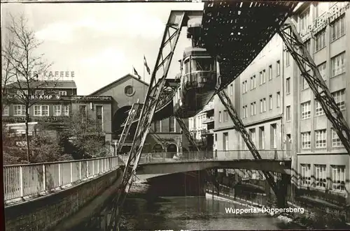 Schwebebahn Wuppertal Doeppersberg Kat. Bahnen