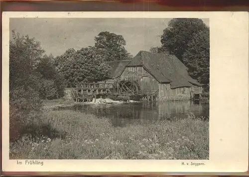 Wassermuehle Grander Muehle H.v. Seggern Kat. Gebaeude und Architektur