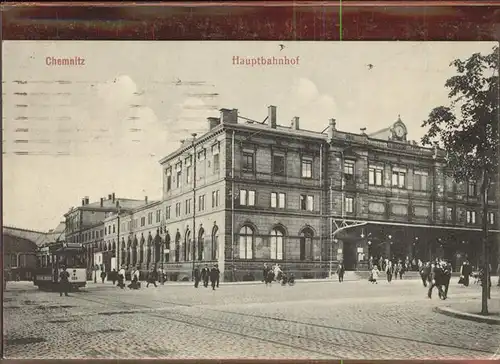 Strassenbahn Chemnitz Hauptbahnhof Kat. Strassenbahn