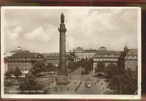 Strassenbahn Darmstadt A.H. Platz Kat. Strassenbahn