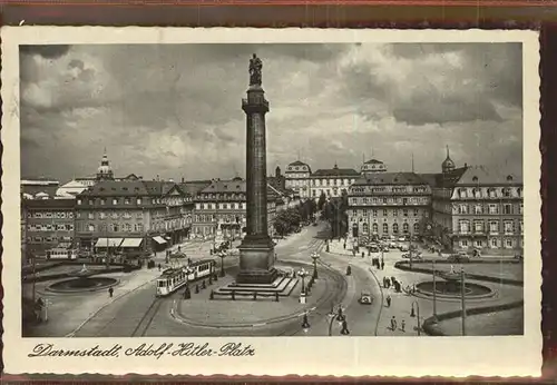 Strassenbahn Darmstadt A.H.Platz  Kat. Strassenbahn