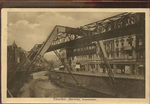 Schwebebahn Elberfeld Barmen Wuppertal Kat. Bahnen