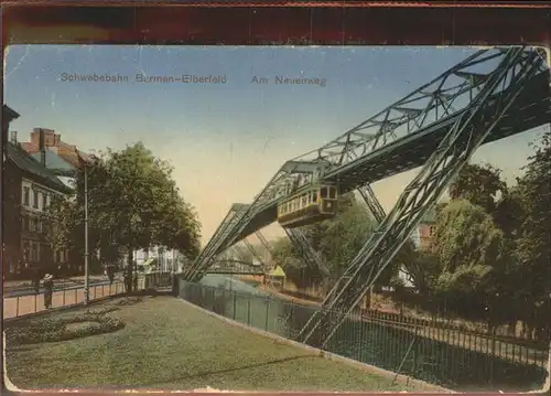 Schwebebahn Barmen Elberfeld Am Neuenweg Kat. Bahnen