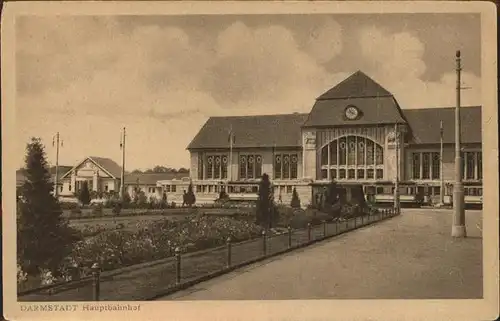 Strassenbahn Hauptbahnhof Darmstadt Kat. Strassenbahn