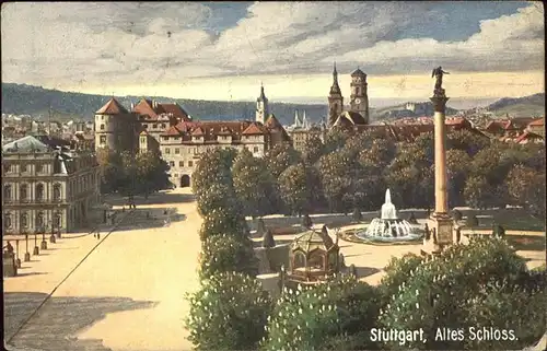 Verlag Wiedemann WIRO Nr. 1926 B Stuttgart Altes Schloss Kat. Verlage