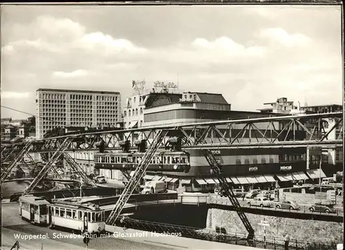 Schwebebahn Wuppertal Glanzstoff Hochhaus Kat. Bahnen