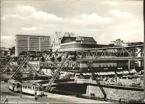 Schwebebahn Wuppertal Glanzstoff Hochhaus Kat. Bahnen