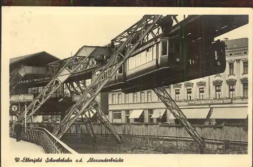 Schwebebahn Wuppertal Elberfeld Alexanderbruecke Kat. Bahnen