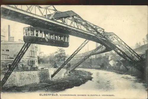 Schwebebahn Wuppertal Elberfeld  Kat. Bahnen